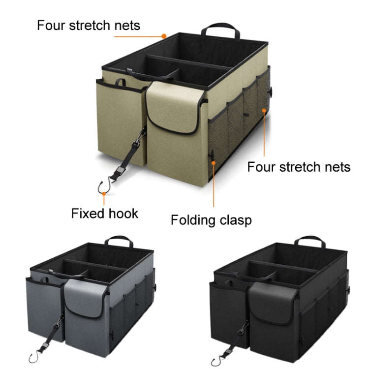 Car Foldable Glove Storage Box Trunk Organizer(Grey)