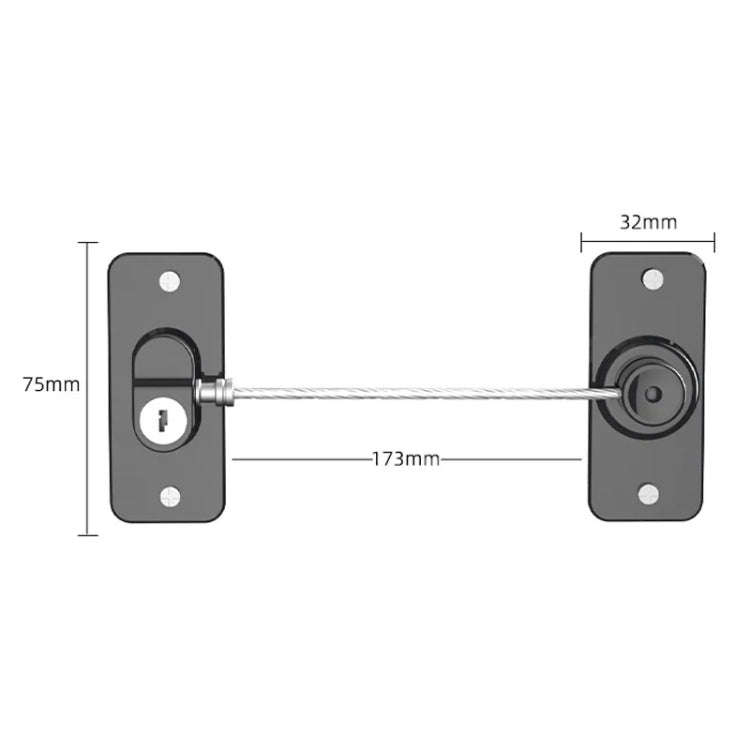 Multifunctional Children Window Safety Lock With Key Refrigerator Cabinet Lock Dual Purpose Limat...