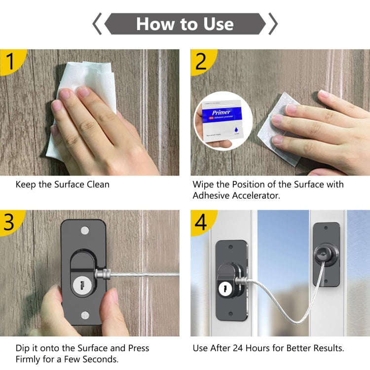 Multifunctional Children Window Safety Lock With Key Refrigerator Cabinet Lock Dual Purpose Limat...
