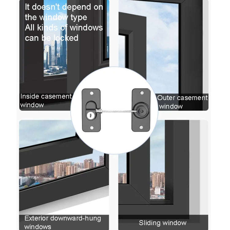 Multifunctional Children Window Safety Lock With Key Refrigerator Cabinet Lock Dual Purpose Limat...
