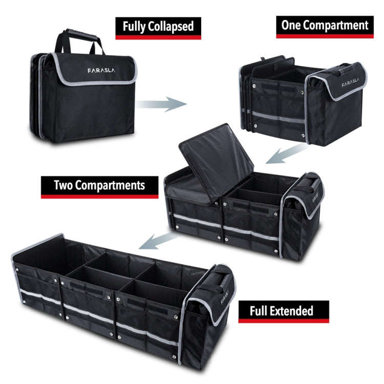 90x35x30cm Oxford Cloth Car Multifunctional Foldable Glove Storage Box