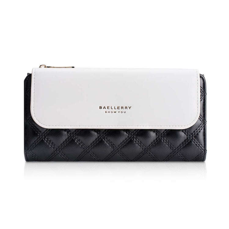 Baellerry N2403 Ladies Long Wallet with Multiple Card Slots Large Capacity Tri-fold Clutch Bag, C...
