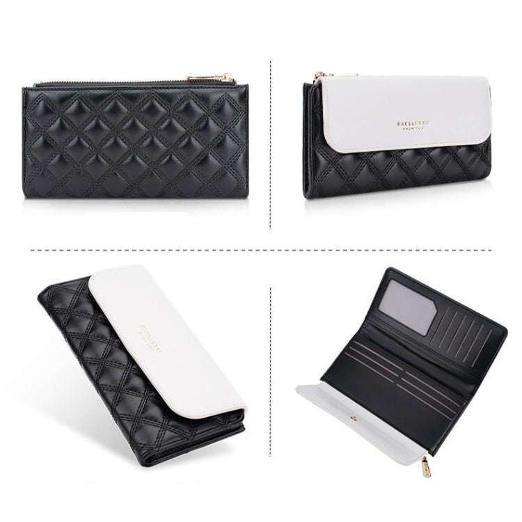 Baellerry N2403 Ladies Long Wallet with Multiple Card Slots Large Capacity Tri-fold Clutch Bag, C...