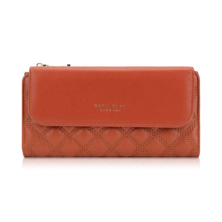 Baellerry N2403 Ladies Long Wallet with Multiple Card Slots Large Capacity Tri-fold Clutch Bag, C...