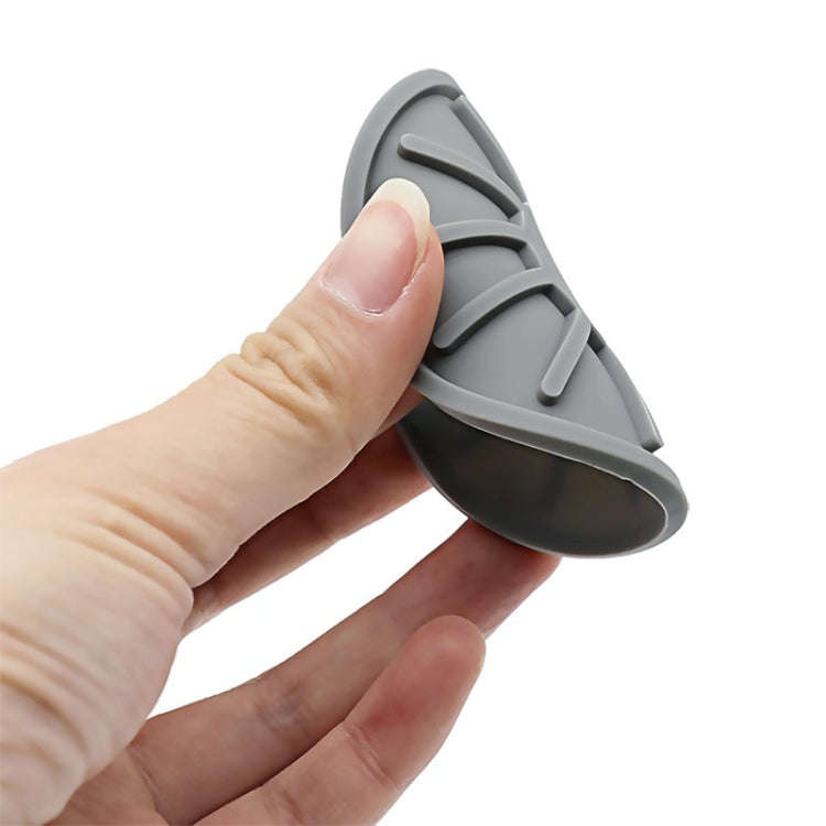 4pcs/set 6.8x0.3cm Car Anti-slip Silicone Water Coaster Storage Interior, Color: Black