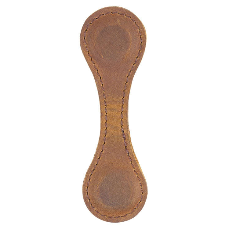 Vintage Leather Bookmark Clip Handmade Magnetic Corner Page Bookmarks(Crazy Horse Brown)