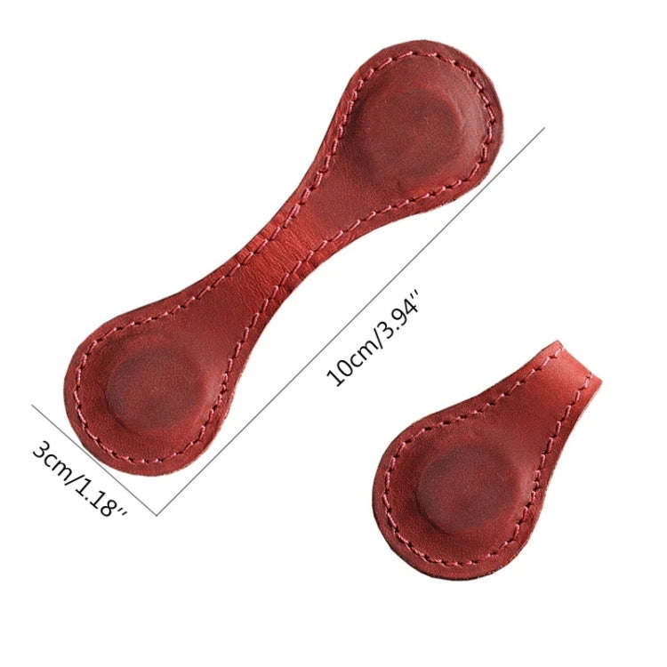 Vintage Leather Bookmark Clip Handmade Magnetic Corner Page Bookmarks(Crazy Horse Brown)