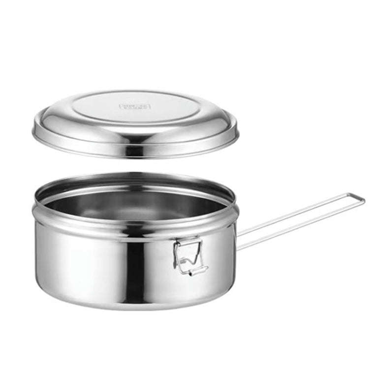 16cm Single Layer 304 Stainless Steel Round Lunch Box