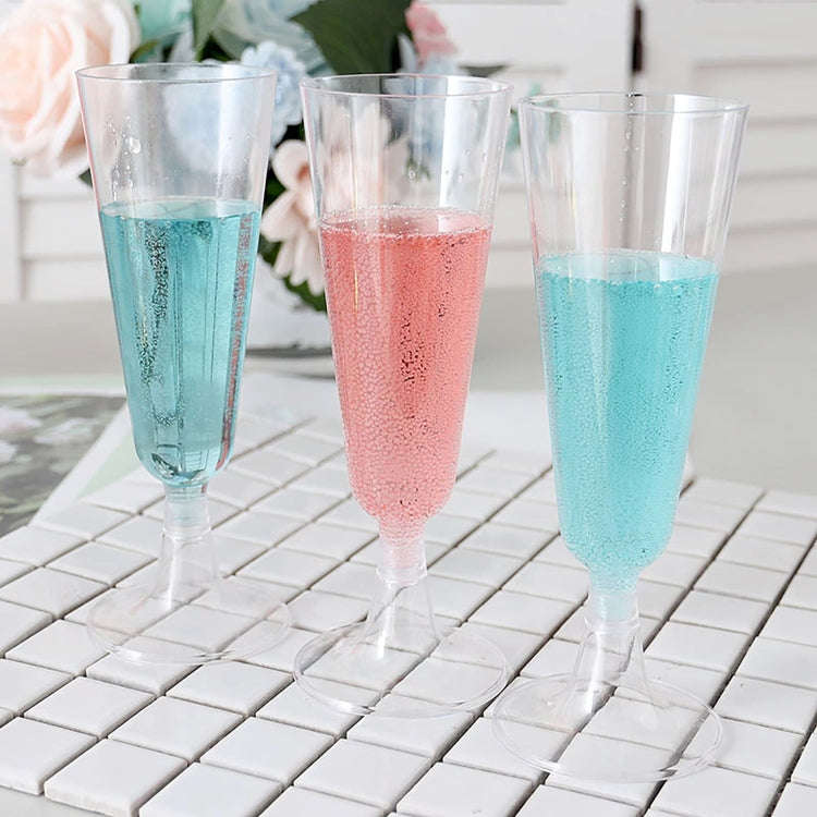Plastic Transparent Removable Goblet Split Red Wine Cocktail Glass Mousse Cup Dessert Cup(Transpa...