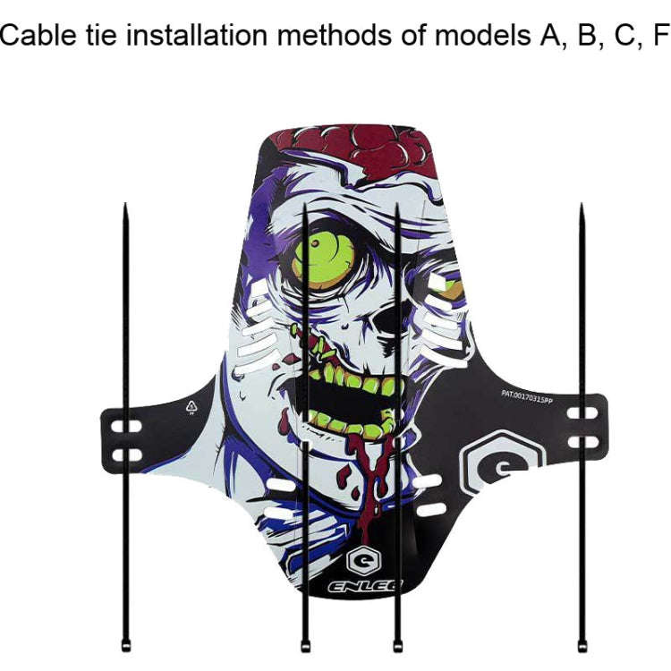 ENLEE E19001 Bicycle Front And Rear Universal Fenders Mountain Bike Mini Shield, Model: F Model