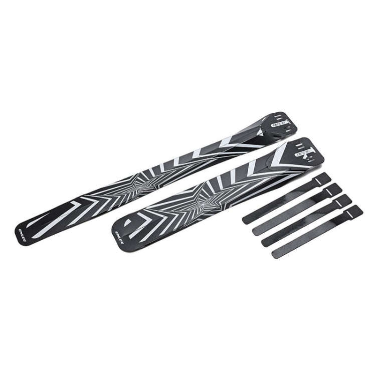 ENLEE E-641316 6pcs /Set Bicycle Extended Front And Rear Mudguards Road Bike Quick Detachable Fen...
