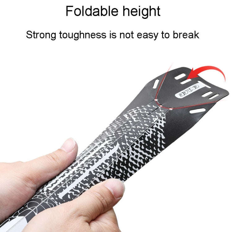 ENLEE E-641316 6pcs /Set Bicycle Extended Front And Rear Mudguards Road Bike Quick Detachable Fen...