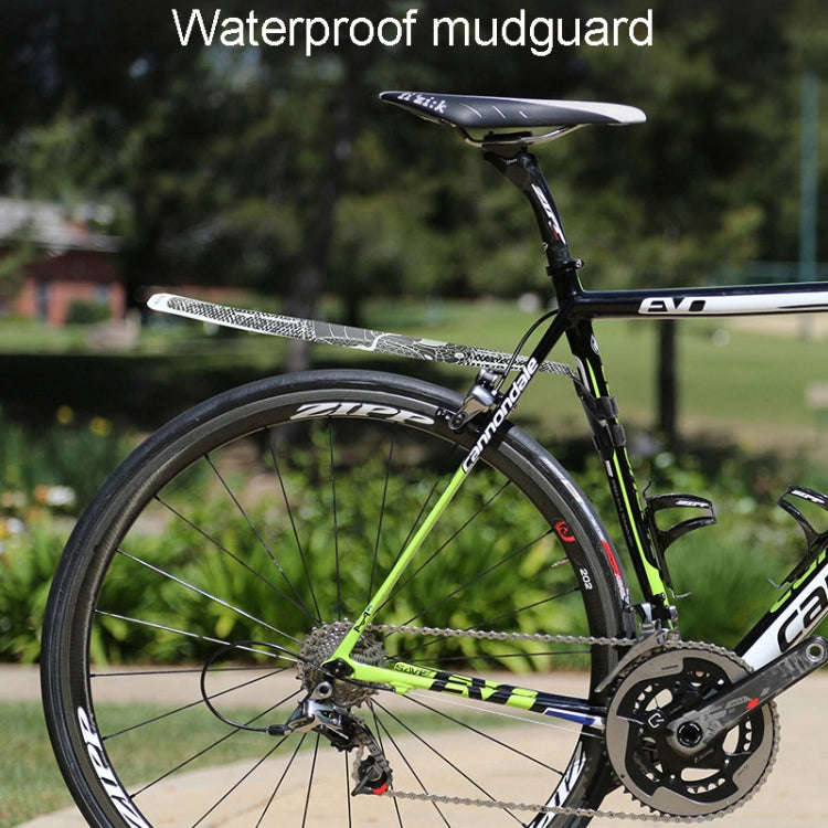 ENLEE E-641316 6pcs /Set Bicycle Extended Front And Rear Mudguards Road Bike Quick Detachable Fen...