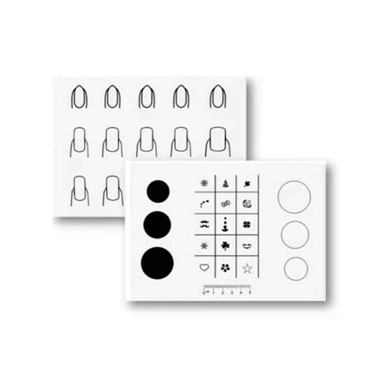 Silicone Manicure Pads Nail Sticker Printing Filling Coloring Pads(21x15cm B)