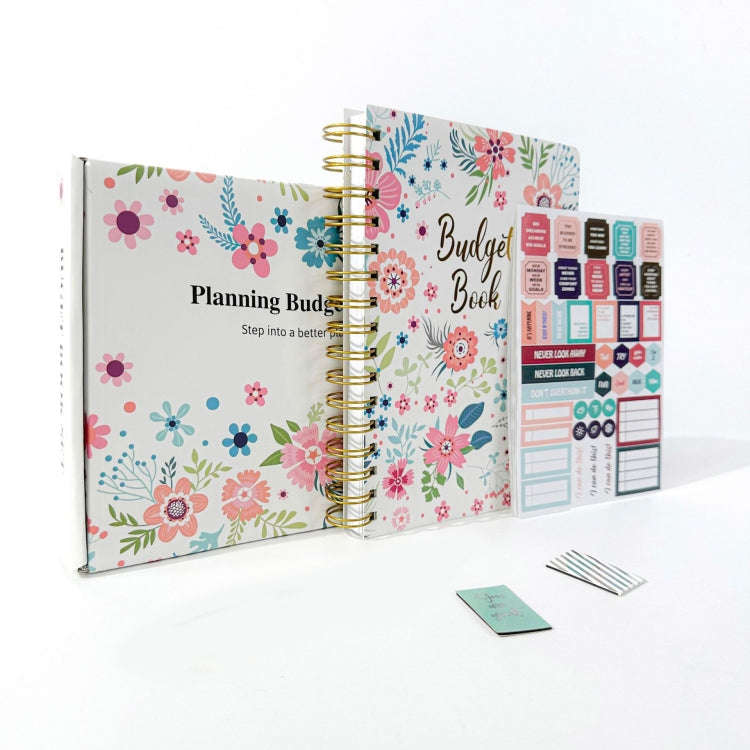 Weekly and Monthly Planner & Sticker Set Schedule Handbook Budget Notebook(JH001)