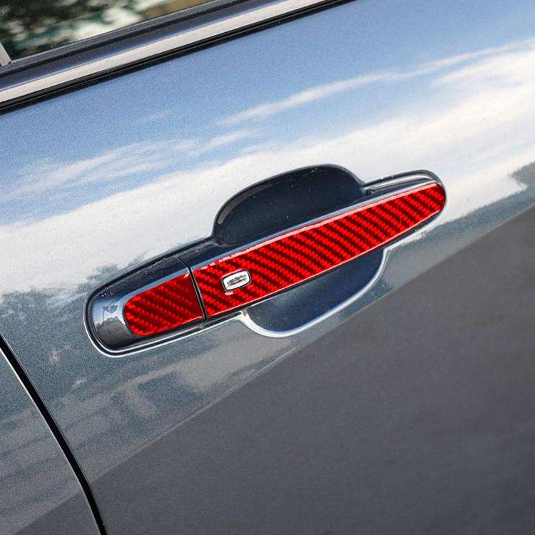 For Chevrolet Malibu 2016-2021 8pcs /Set Left-Hand Drive Exterior Door Handle Sticker(Black)
