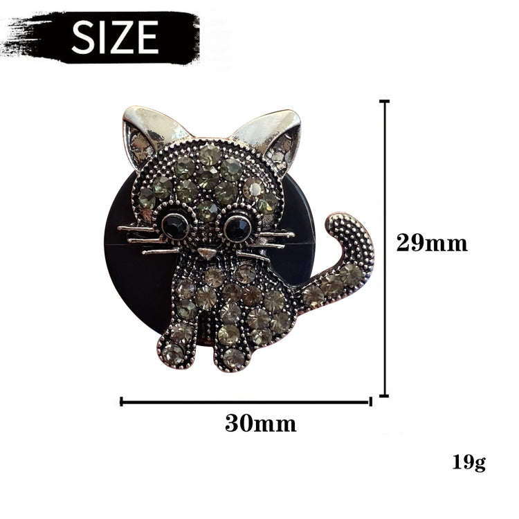 Retro Cute Kitten Car Air Vent Aromatherapy Ornaments(Grey)