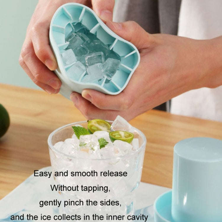 Cylindrical Silicone Ice Cube Cup Ice Making Mold(Blue)