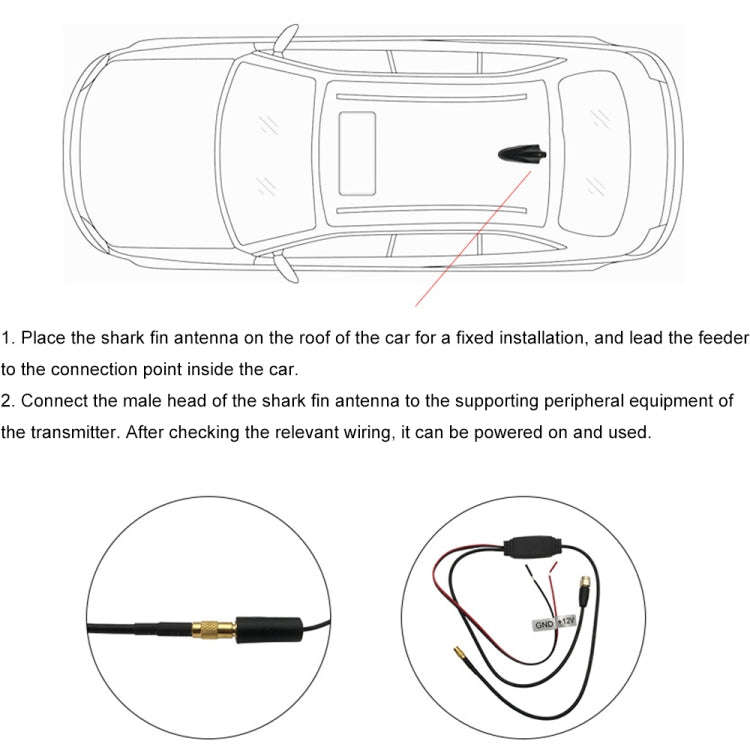 Car TV Shark Fin Antenna FM Antenna GPS Antenna