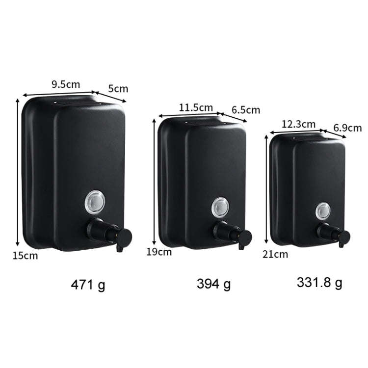 304 Stainless Steel Bathroom Soap Dispenser Simple Hotel Home Wall Mounted Manual Shower Fluid Bo...