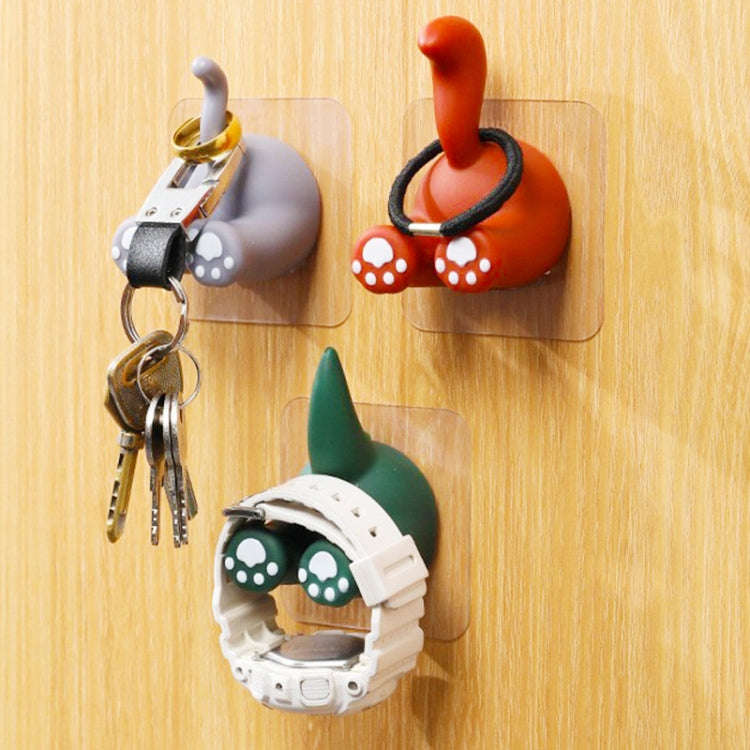 Cartoon Animal Punch-free Hook Traceless Plug Holder Bathroom Cute Toothbrush Hanger, Spec: Corgi...