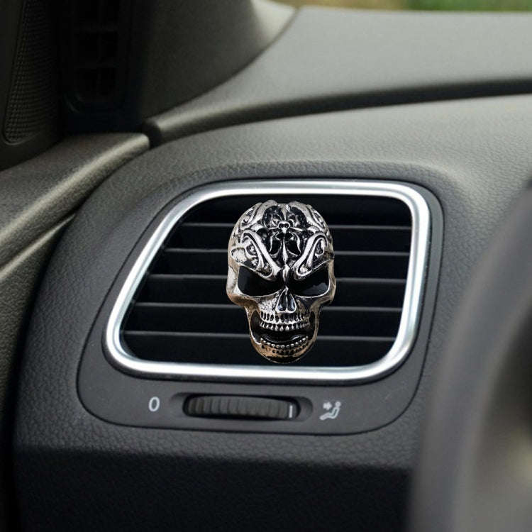 Retro Skull Car Aromatherapy Air Conditioner Air Outlet Clip(Photo Color)