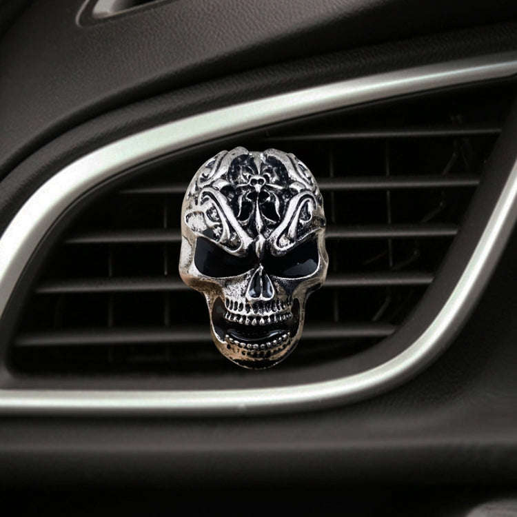 Retro Skull Car Aromatherapy Air Conditioner Air Outlet Clip(Photo Color)