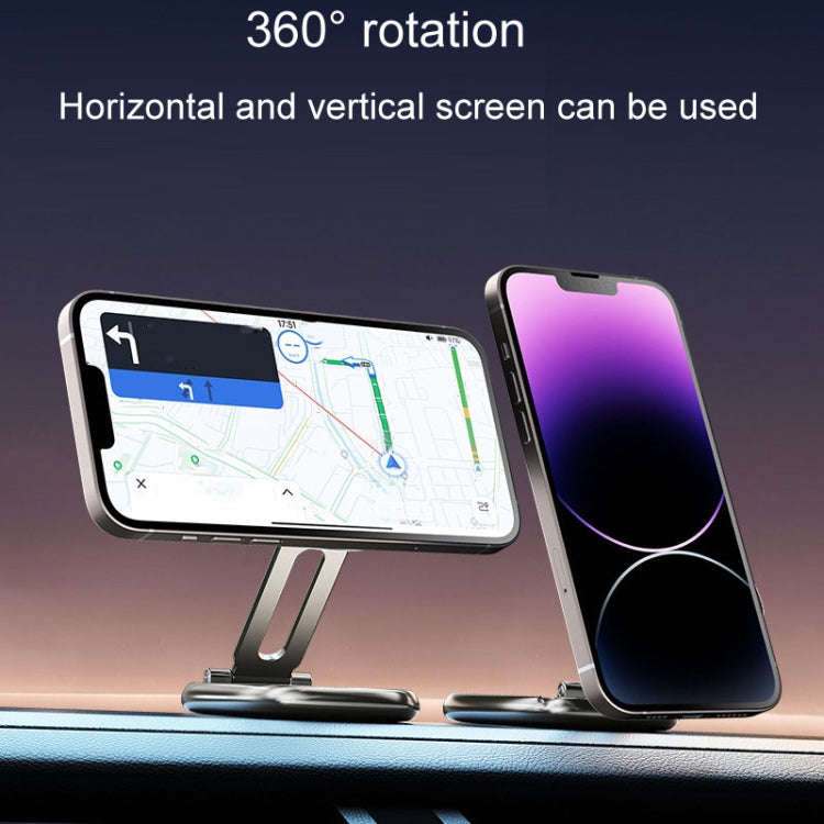Magnetic Car Phone Holder Automobile Rotatable Multifunctional Folding Stands, Model: Q43