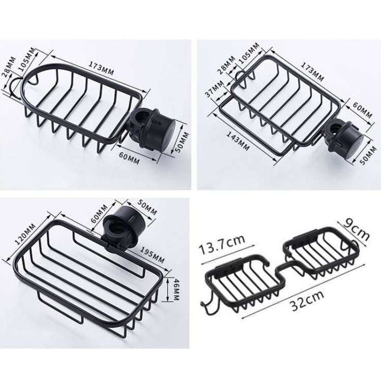 Kitchen Faucet Shelf No-Punch Sink Rag Drainage Basket Sponge Drainage Storage Rack, Style: A Silver