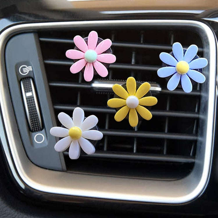 Colorful Daisy Car Decorative Air Vent Aromatherapy Clip, Color: Blue