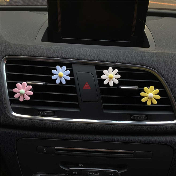Colorful Daisy Car Decorative Air Vent Aromatherapy Clip, Color: Blue