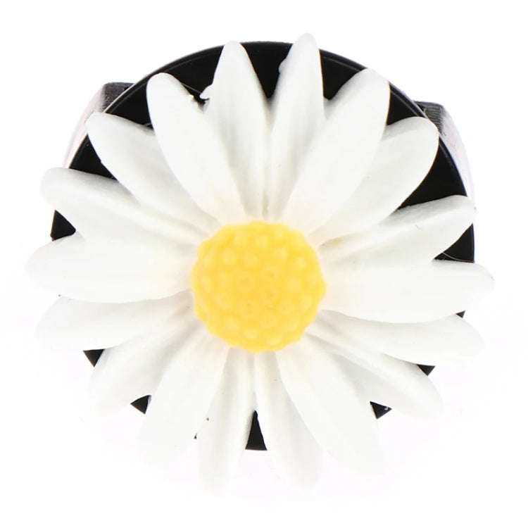 Colorful Resin Daisy Car Air Vent Aromatherapy Decorative Clip, Color: White