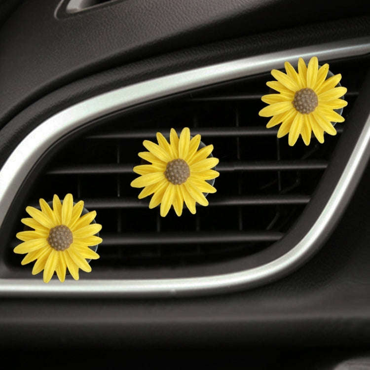 Colorful Resin Daisy Car Air Vent Aromatherapy Decorative Clip, Color: Blue