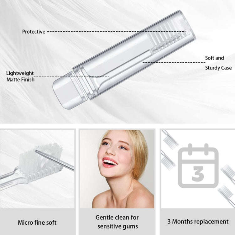 Foldable Toothbrush Set For Traveling Business Portable Hotel Transparent Storage Toothbrush, Pac...