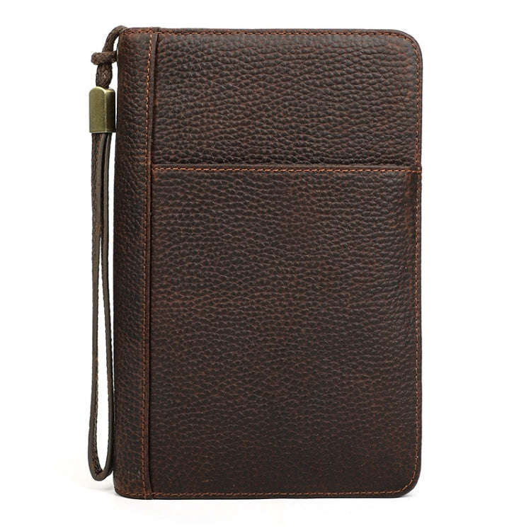 CONTACTS FAMILY CF5009 Genuine Leather Multifunctional Travel Convenient Cigar Box with Wrist Str...