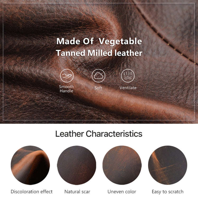 CONTACTS FAMILY CF5009 Genuine Leather Multifunctional Travel Convenient Cigar Box with Wrist Str...
