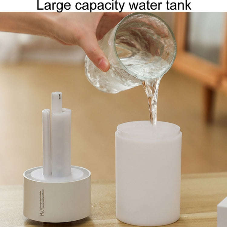 USB Colorful Cup Humidifier Home Car Ambient Light Desktop Air Purifier(White)