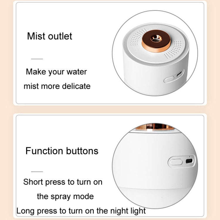 USB Colorful Cup Humidifier Home Car Ambient Light Desktop Air Purifier(Pink)