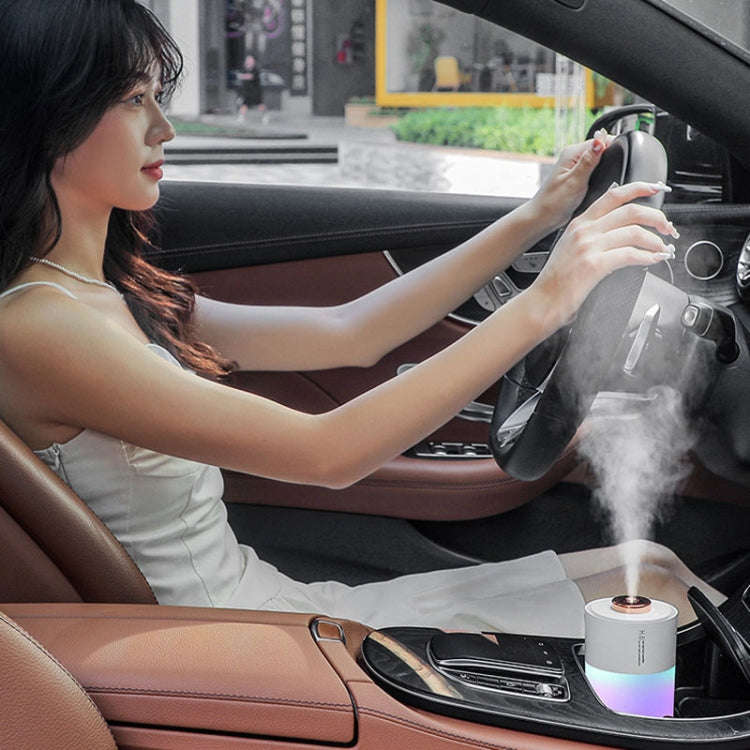 USB Colorful Cup Humidifier Home Car Ambient Light Desktop Air Purifier(Green)