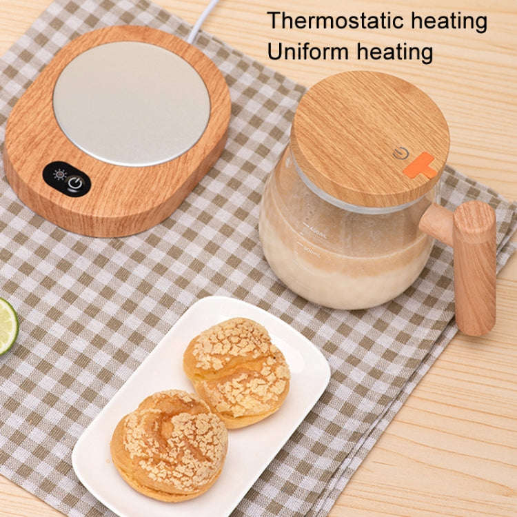 400ml Automatic Stirring Mug Maple Electric Coffee Cup, Style: Rechargeable Colorful Cup+Thermost...