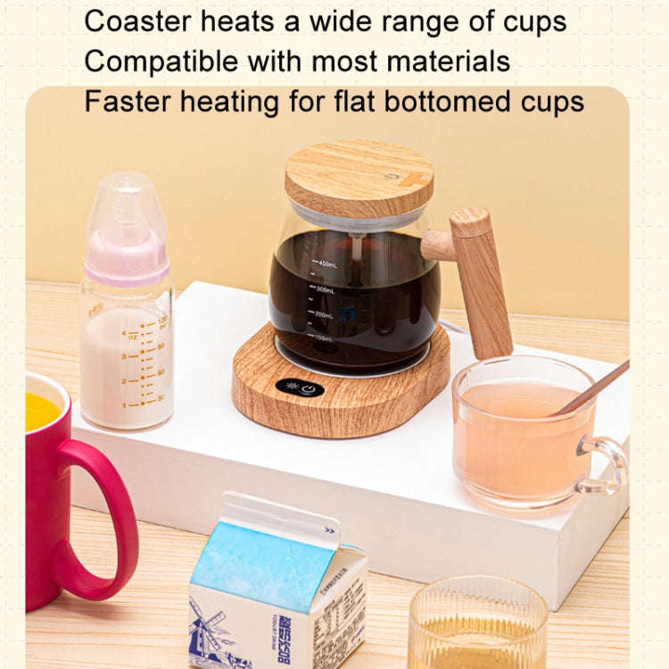 400ml Automatic Stirring Mug Maple Electric Coffee Cup, Style: Rechargeable Colorful Cup+Thermost...