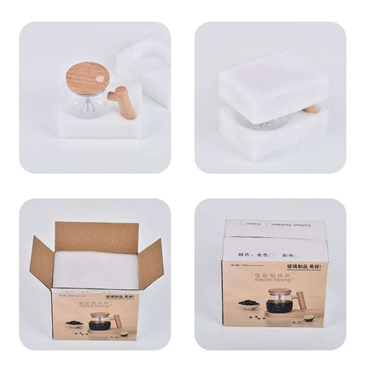 400ml Automatic Stirring Mug Maple Electric Coffee Cup, Style: Rechargeable Colorful Cup