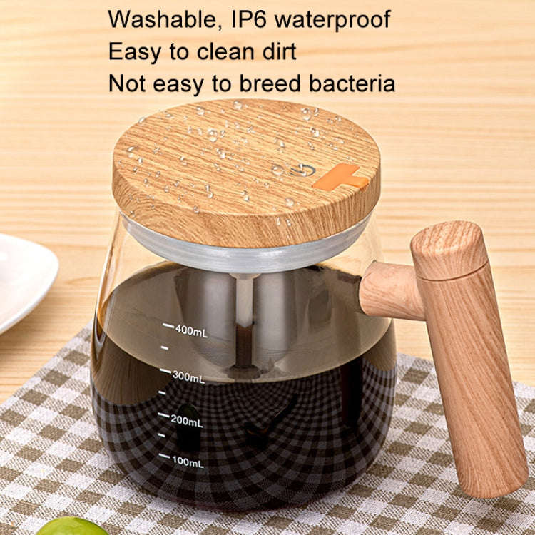 400ml Automatic Stirring Mug Maple Electric Coffee Cup, Style: Rechargeable Champagne Gold Cup