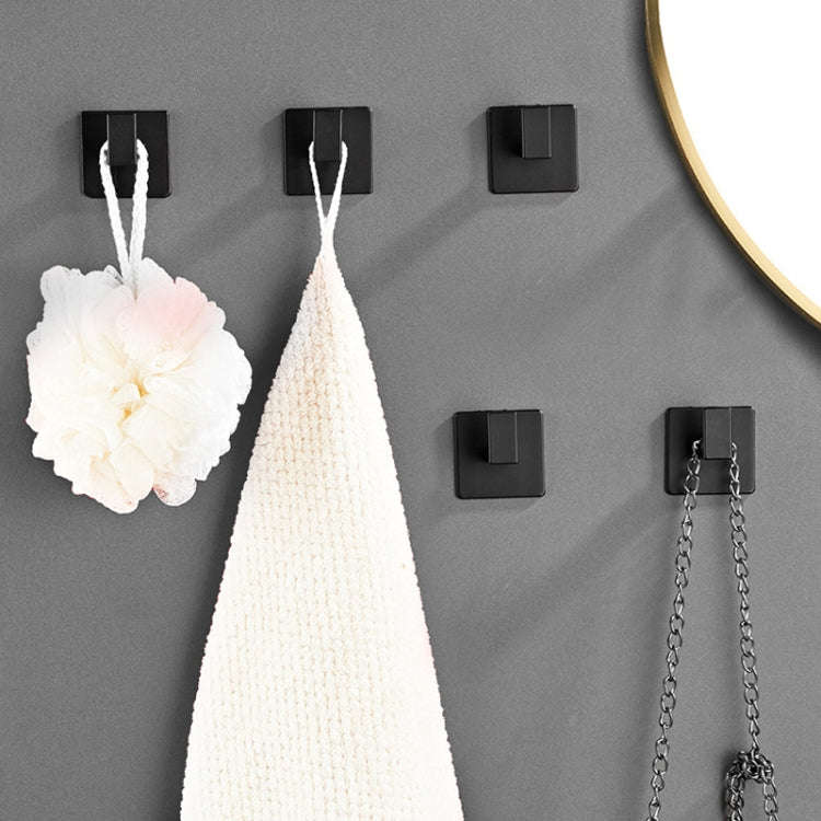 Thickened Solid Hooks Toilet Clothes Hooks Aluminum Free Perforation Wall Clothes Hat Hanger, Mod...