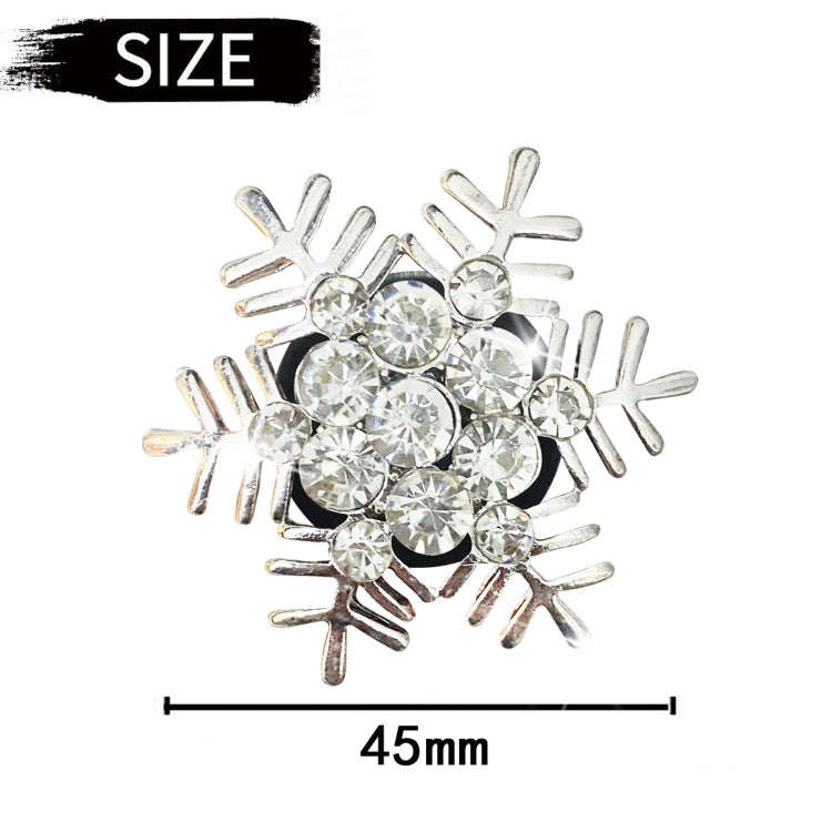 Rhinestone Metal Snowflake Car Air Vent Aromatherapy Decorative Clip(Gold)