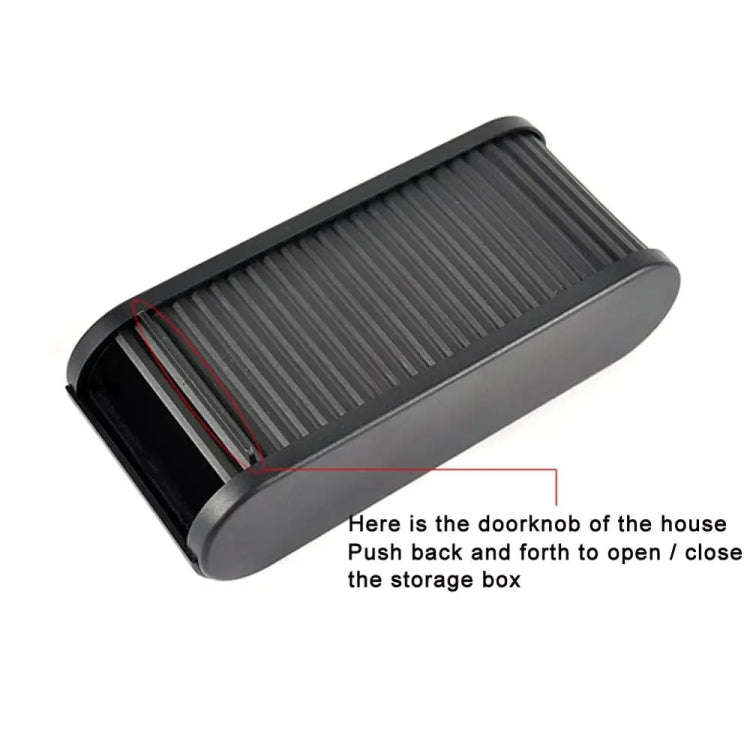 Car Multifunctional Telescopic Pull-out Storage Box(Black)