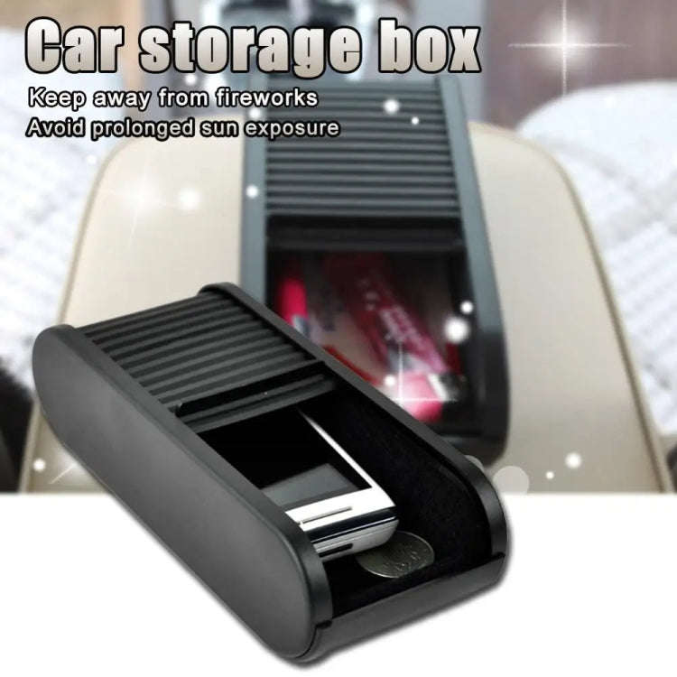 Car Multifunctional Telescopic Pull-out Storage Box(Black)