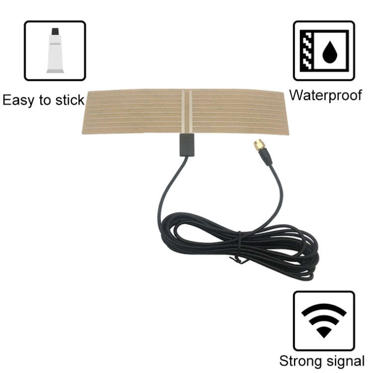 Car DAB Film Transparent Patch Receive DVB-T/ISDB Digital Claw Antenna