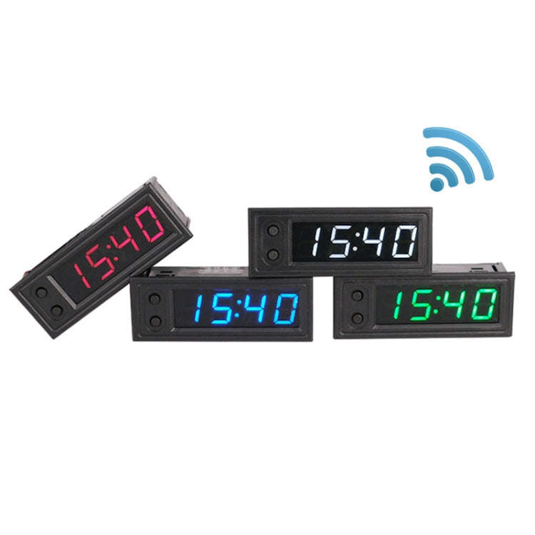 5V/12V WIFI Network Automatic Time Synchronization Digital Electronic Clock Module, Color: Blue