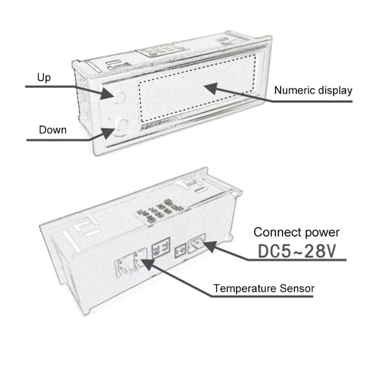 5V/12V WIFI Network Automatic Time Synchronization Digital Electronic Clock Module, Color: White